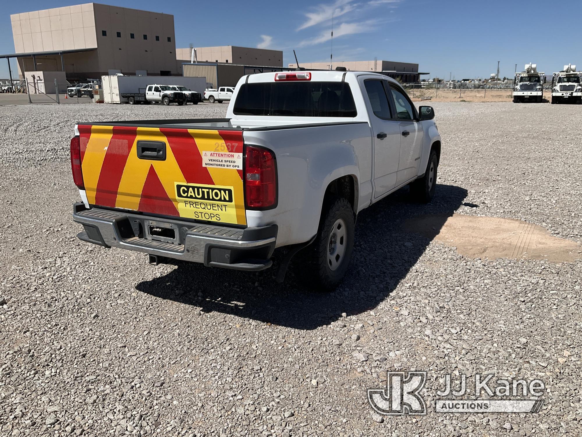 (El Paso, TX) 2016 Chevrolet Colorado 4x4 Crew-Cab Pickup Truck Runs & Moves) (Center Console Damage