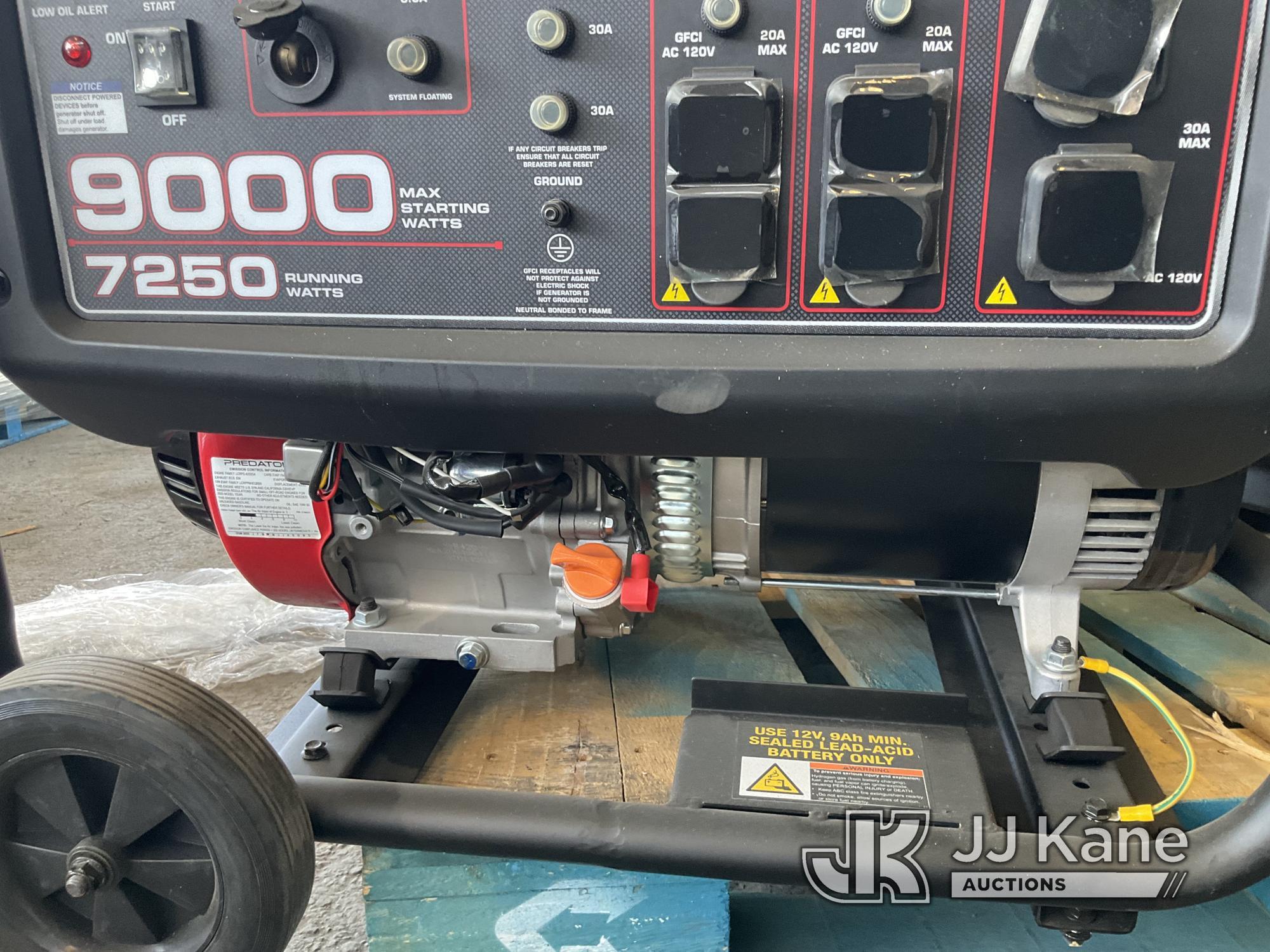 (Jurupa Valley, CA) 1 Predator 9000 Generator (Used) NOTE: This unit is being sold AS IS/WHERE IS vi