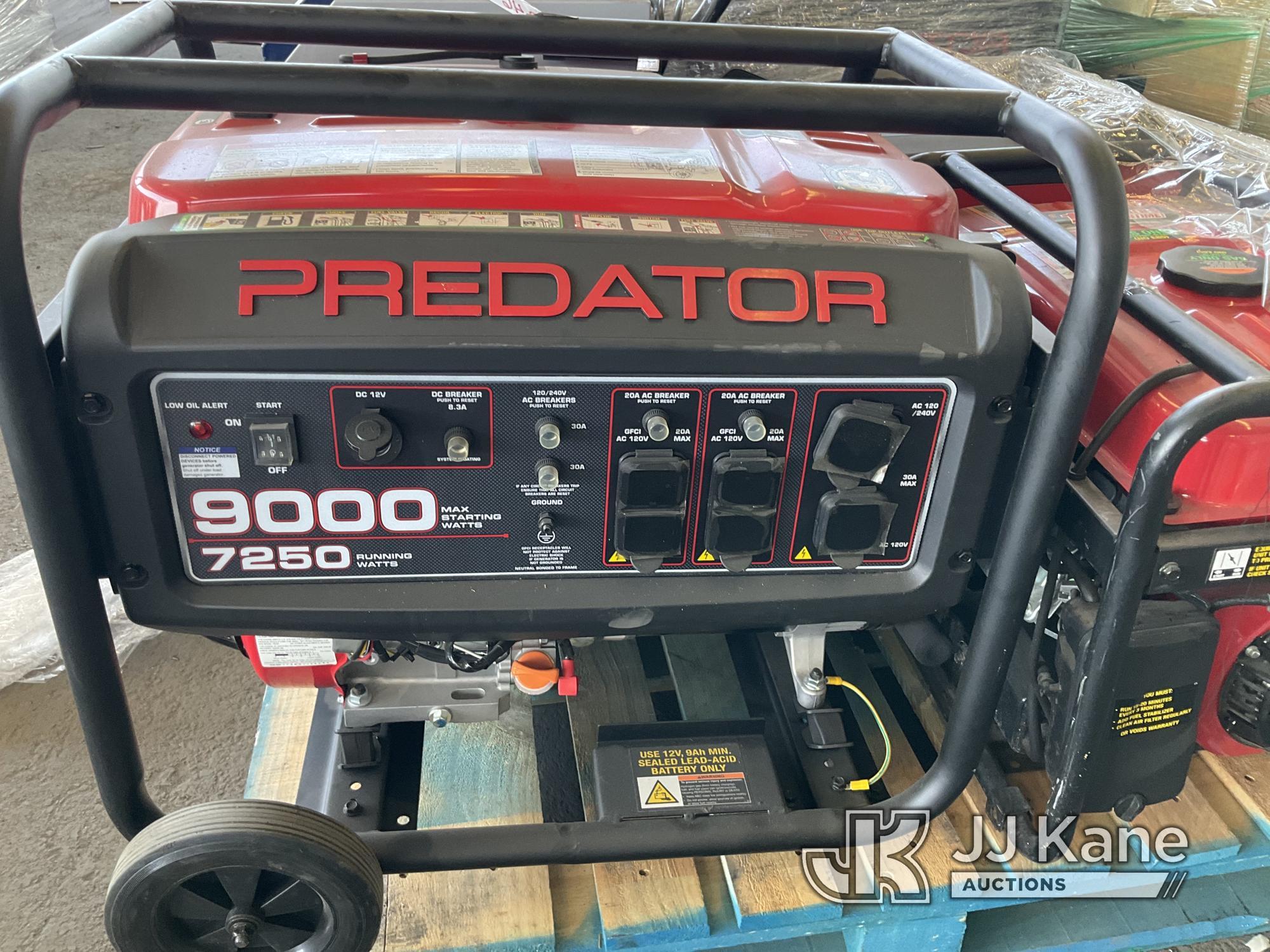 (Jurupa Valley, CA) 1 Predator 9000 Generator (Used) NOTE: This unit is being sold AS IS/WHERE IS vi