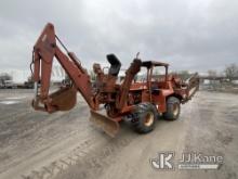 (Rome, NY) Ditch Witch 7510 Rubber Tired Combo Cable Plow/Trencher Runs Moves & Operates, Rust Damag
