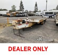 2001 ZIEMAN T/A Tagalong Flatbed Trailer Trailer Length: 24ft 4in, Trailer Width: 8ft 6in, Total Tra