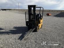(Las Vegas, NV) 1992 Cat T30D Solid Tired Forklift, 3,000 Lb. Missing LPG Tank No Battery, Jump To S