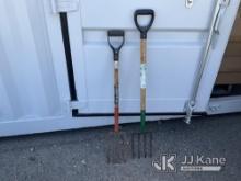 Two Spading Forks. NOTE: This unit is being sold AS IS/WHERE IS via Timed Auction and is located in 