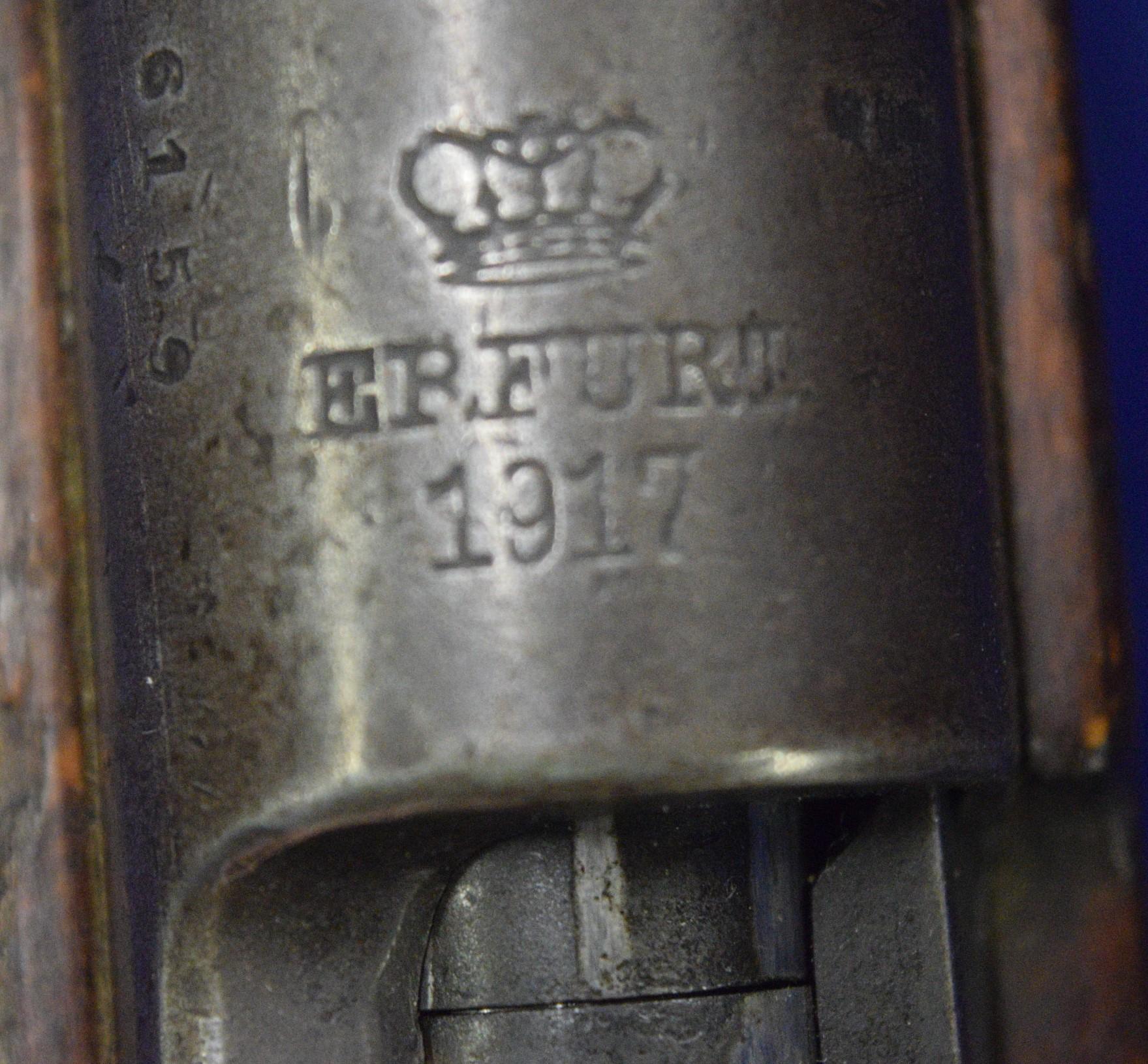 FIREARM/GUN GERMAN MAUSER 98 ERFURT 7.92X57! R1234