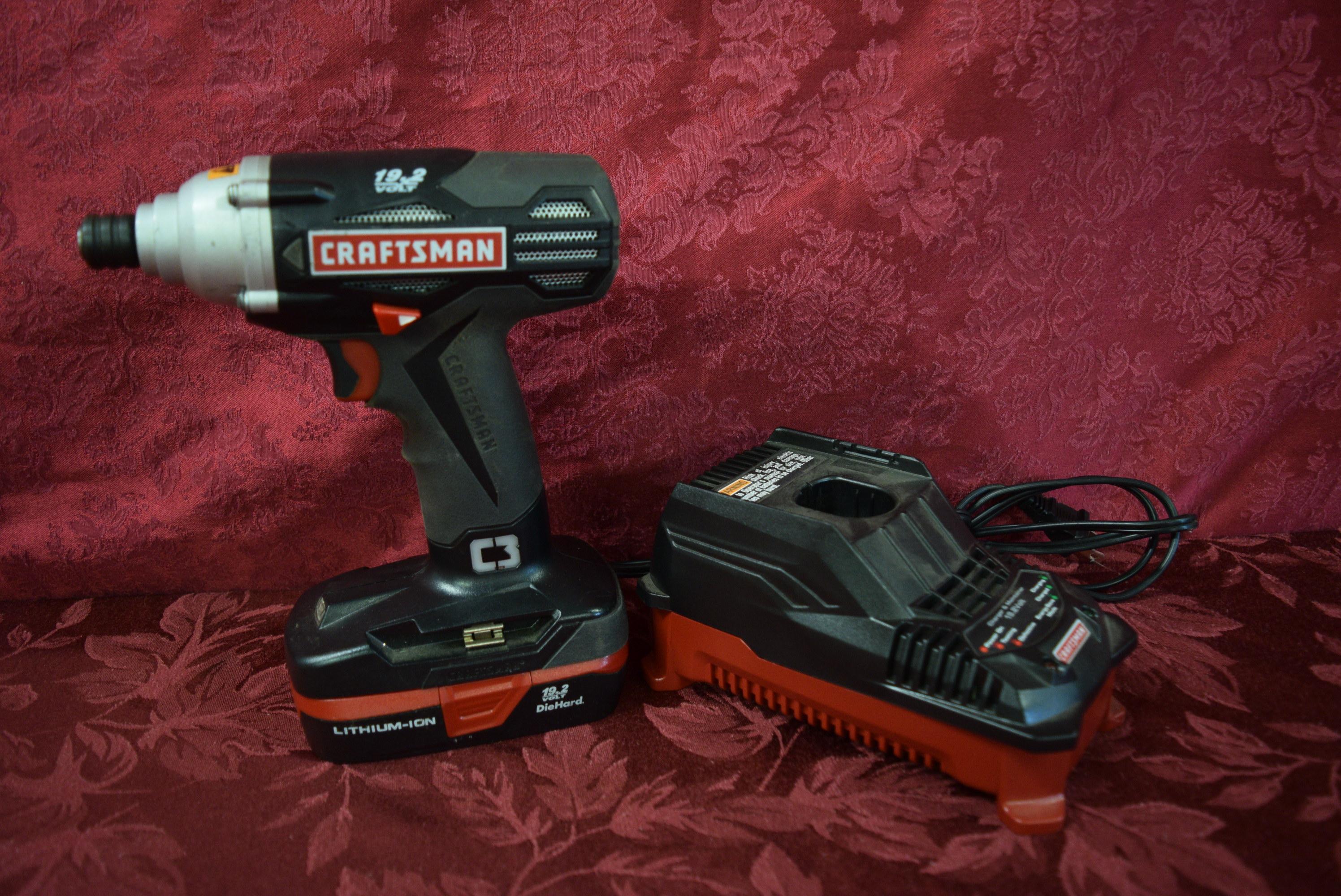 CRAFTSMAN CORDLESS DRILL WITH CHARGER!
