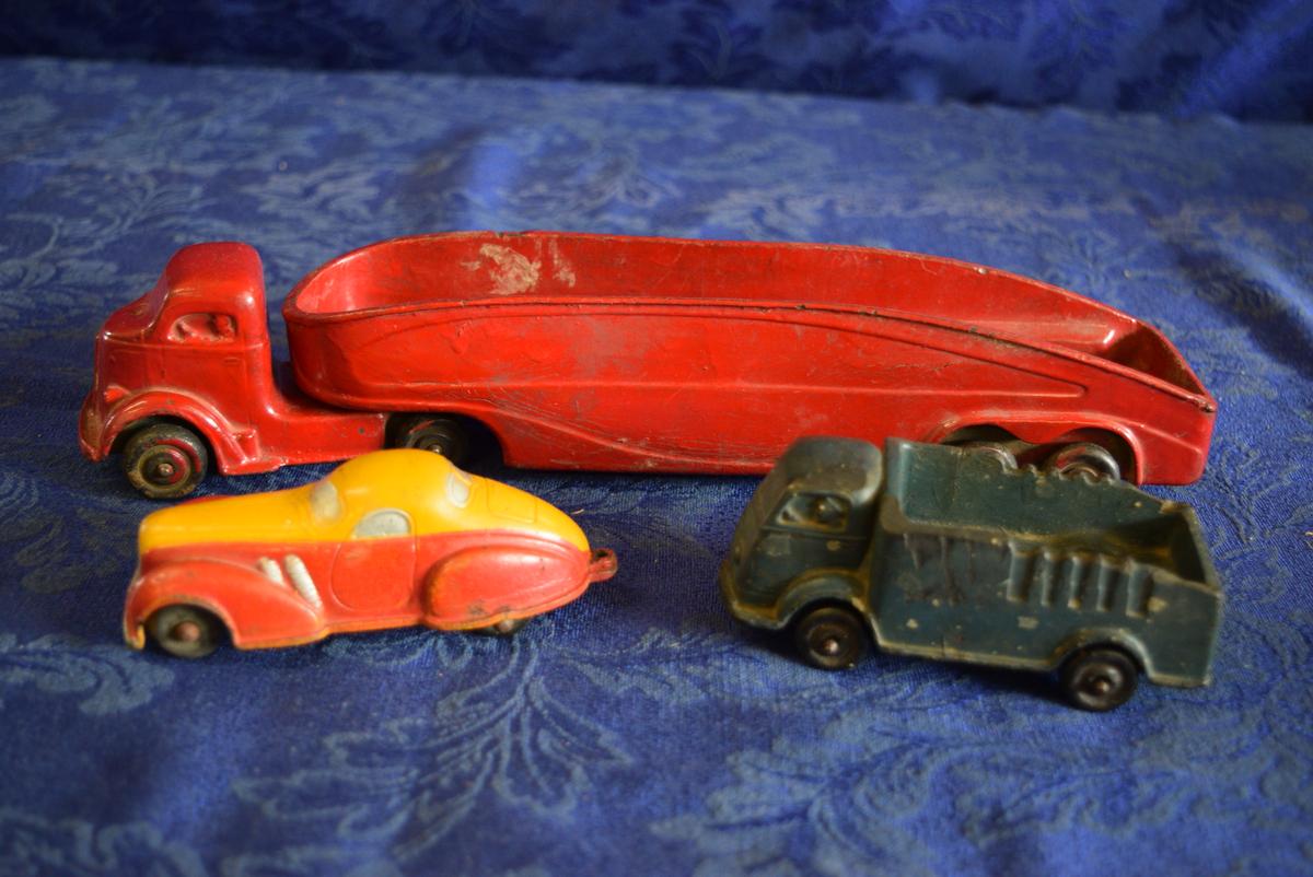 AWESOME EARLY RUBBER TOY CARS!