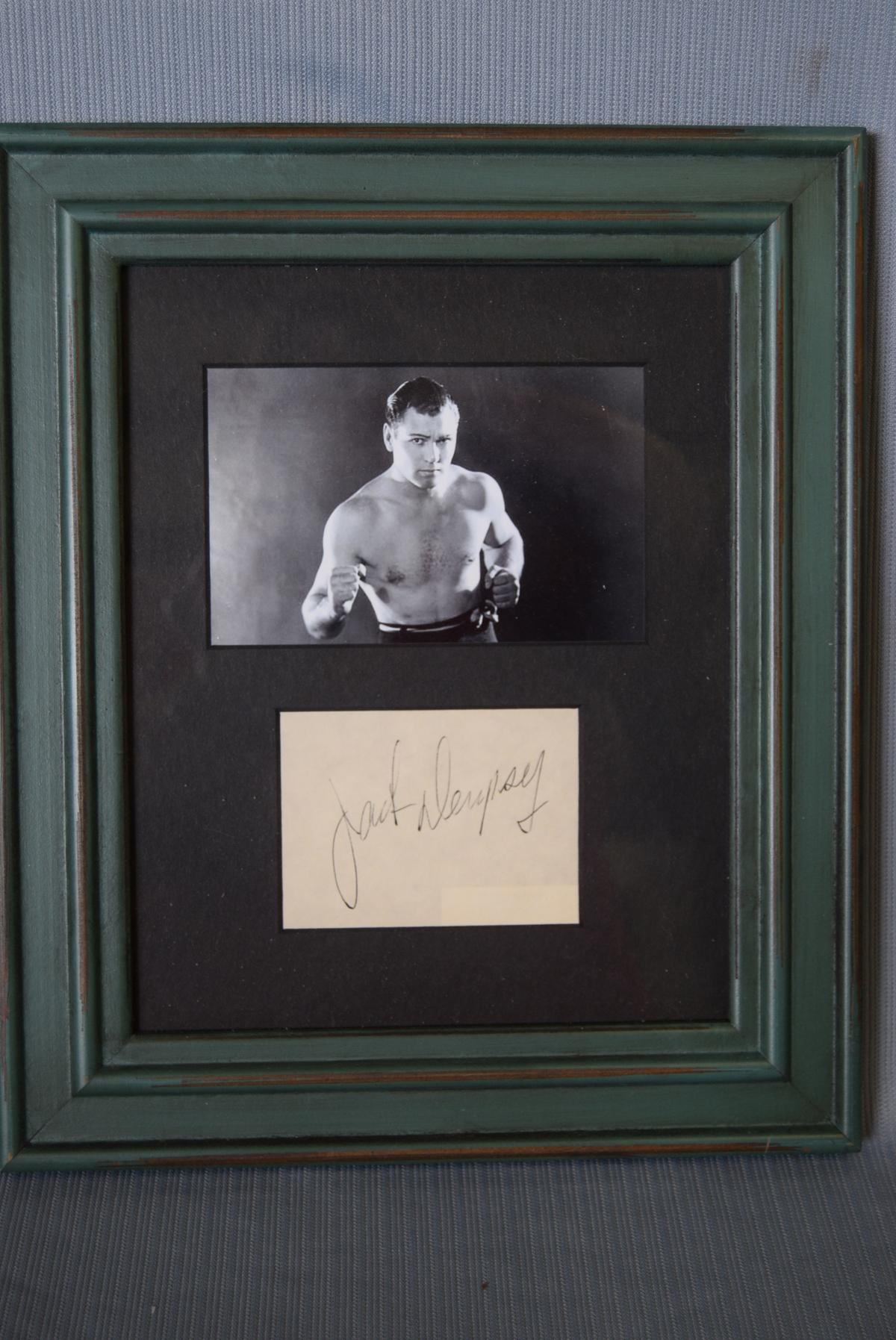 JACK DEMPSEY AUTOGRAPH AND PICTURE!