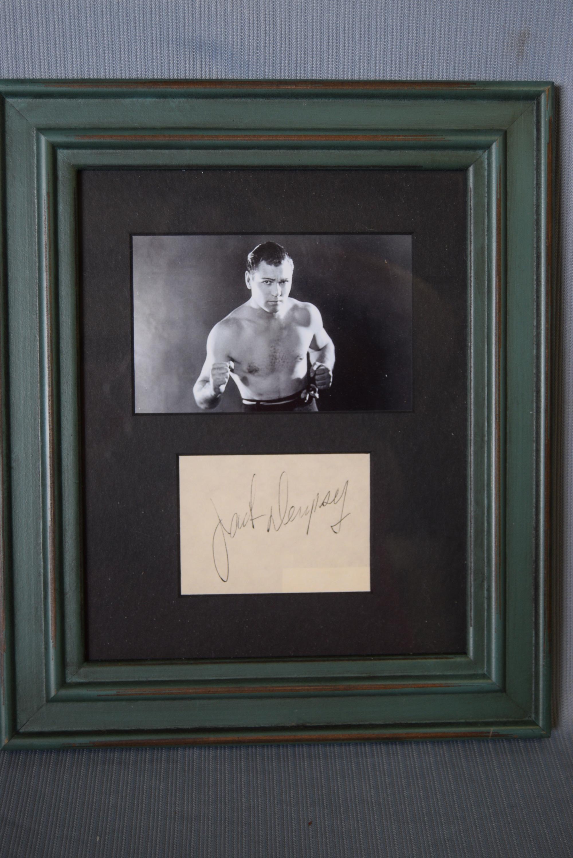JACK DEMPSEY AUTOGRAPH AND PICTURE!