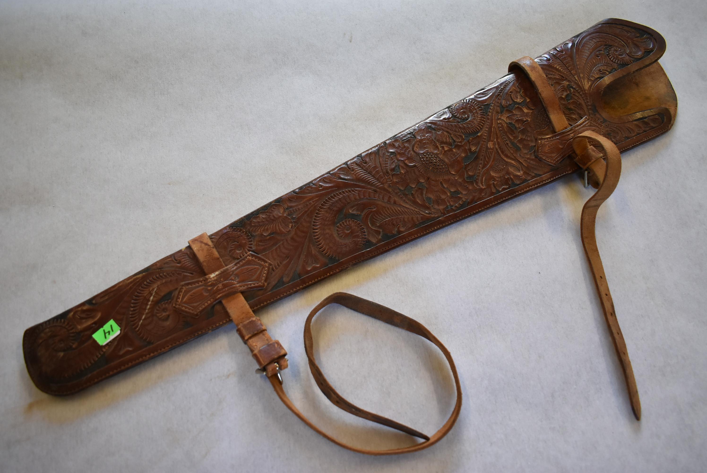 TOOLED LEATHER SCABBARD!! #189