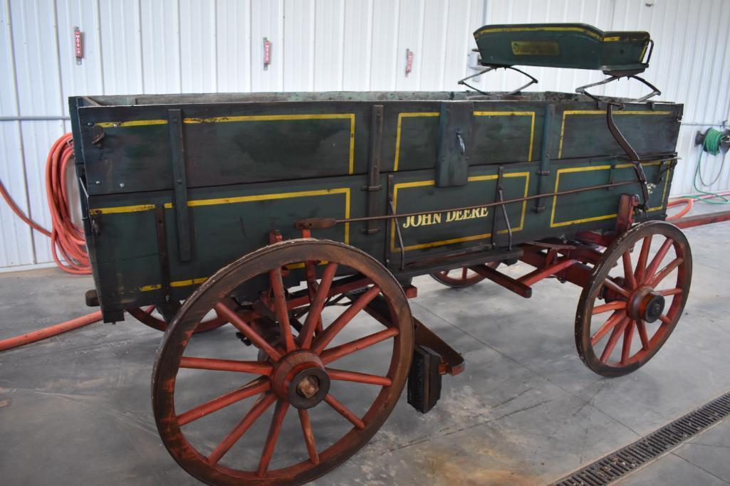 John Deere 10' wooden high wheeled wagon