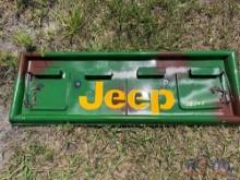 Jeep Tailgate Metal Sign