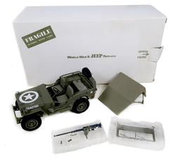 Toy Scale USA (2), Army Utility Jeep, 5267854B, clear plastic display case