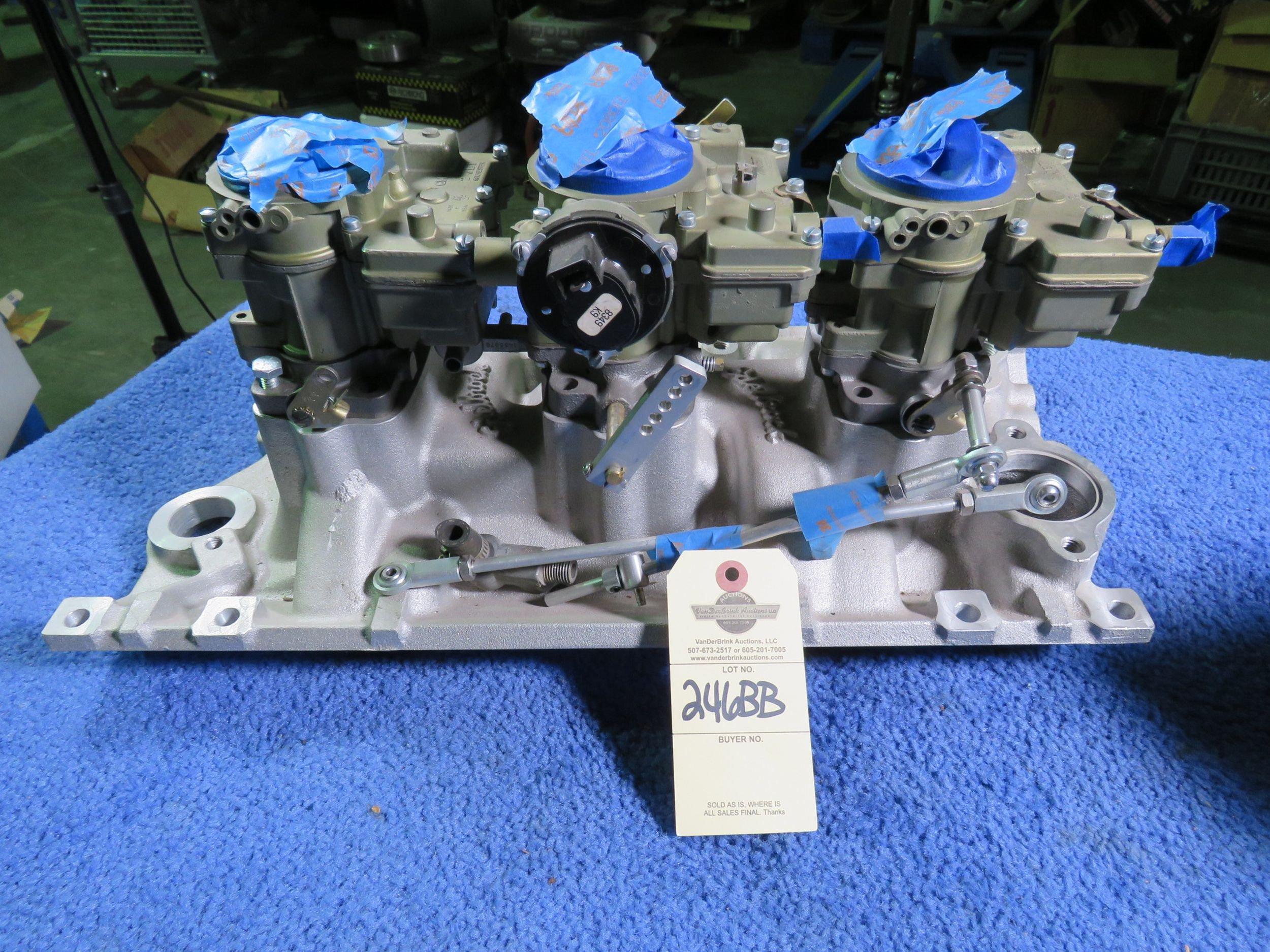 Tri-Power with Edelbrock Intake and Rochester Carbs