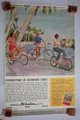 Vintage Schwinn Poster/Advertising Group