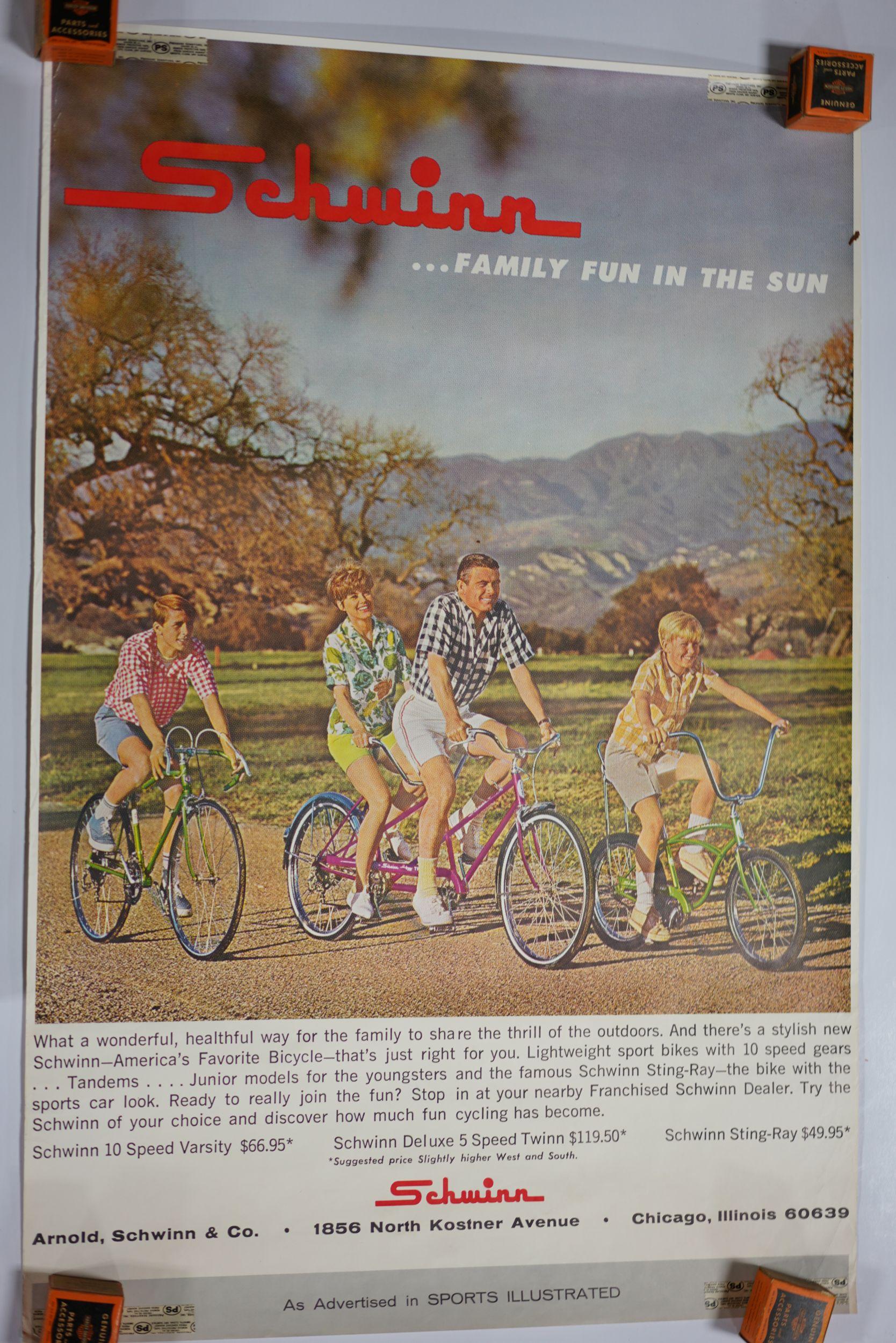 Vintage Schwinn Poster/Advertising Group