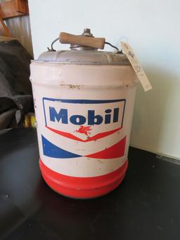 Mobil 5 Gallon Oil Can