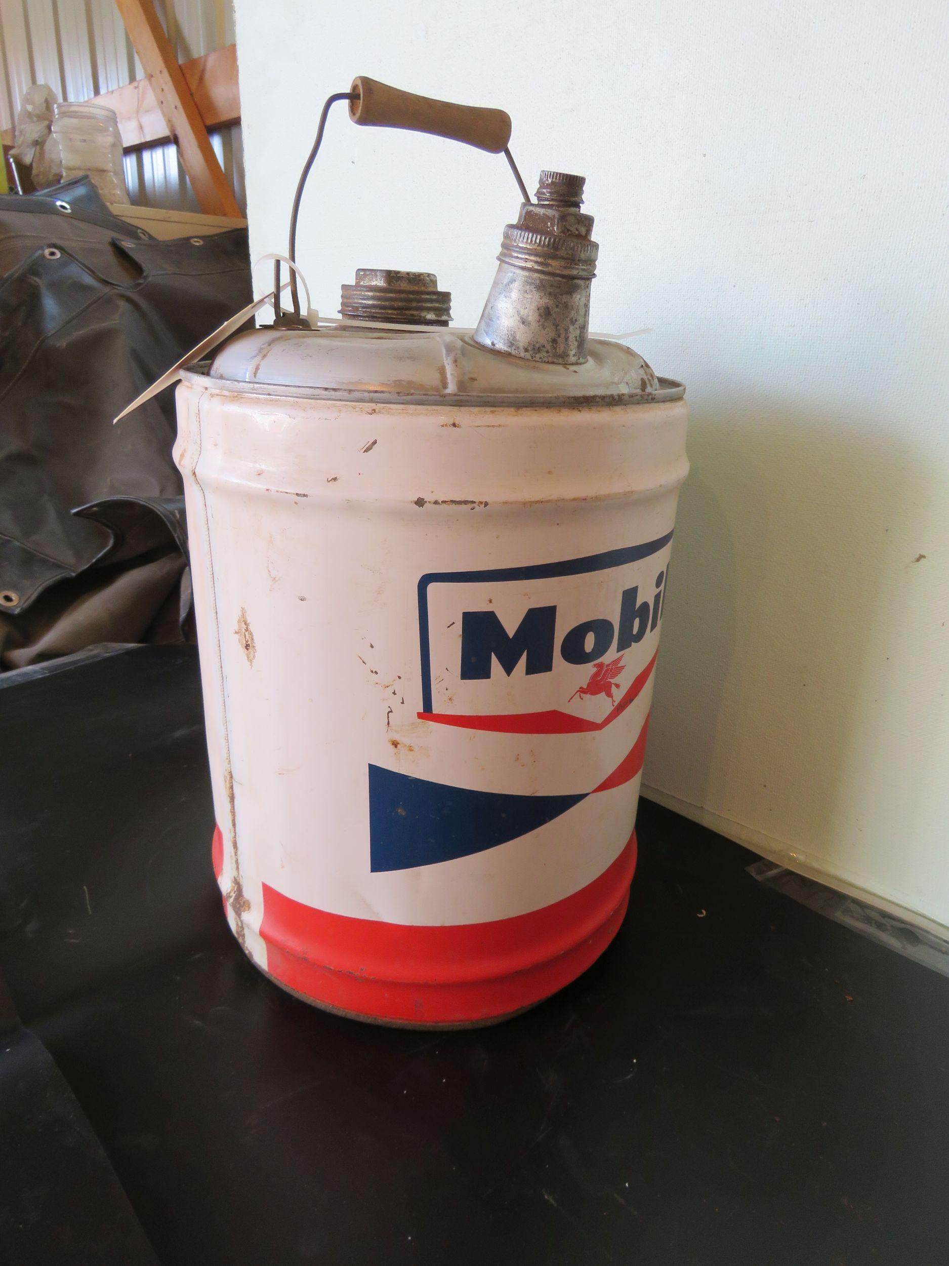Mobil 5 Gallon Oil Can