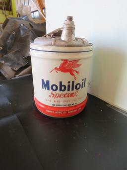 Mobil Oil 5 Gallon Can