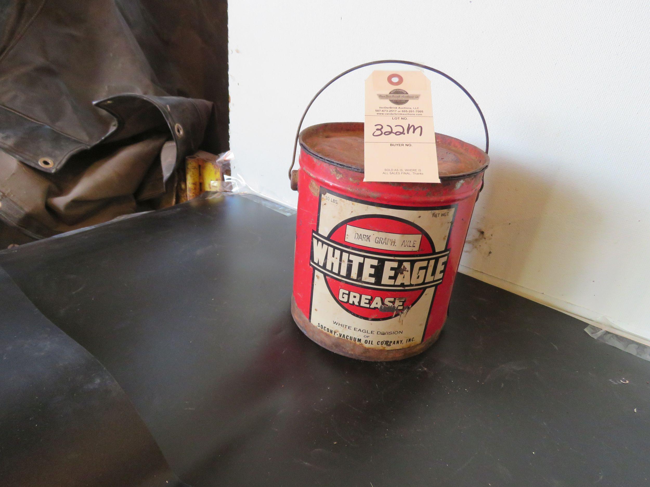 White Eagle Grease Can