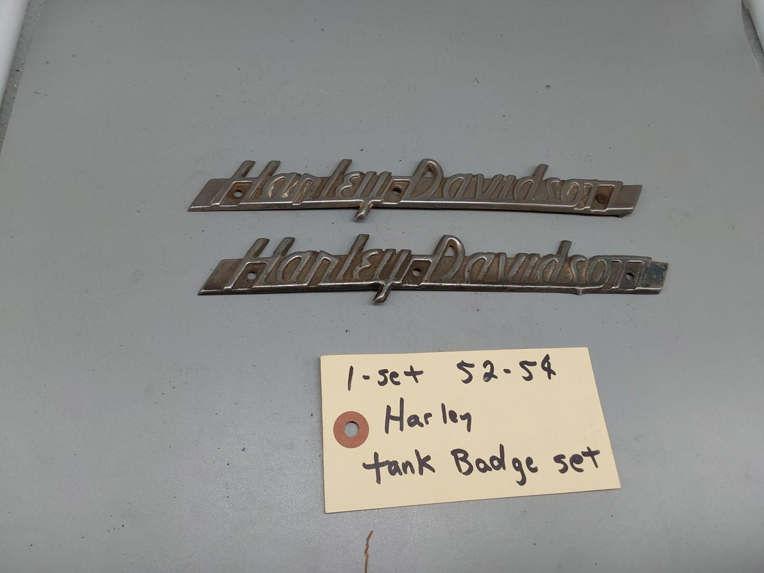 Set of 52/54 Harley Tank badge set