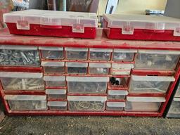 4 parts bins With contents