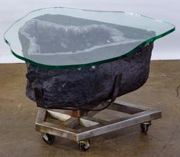 Amethyst Geode Table