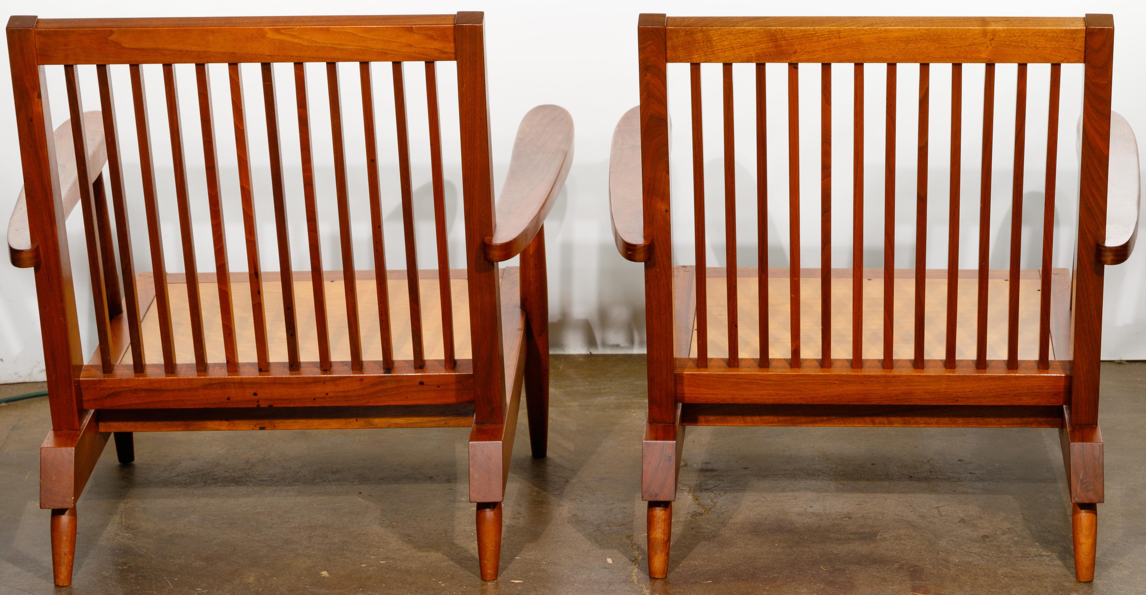 George Nakashima Cushion Chairs with Arms
