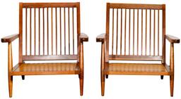 George Nakashima Cushion Chairs with Arms