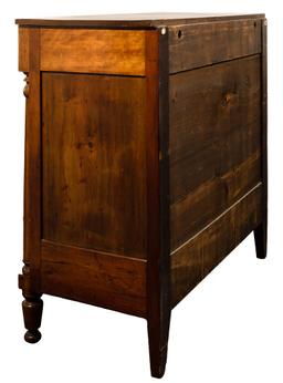 American Empire Flame Mahogany Chest
