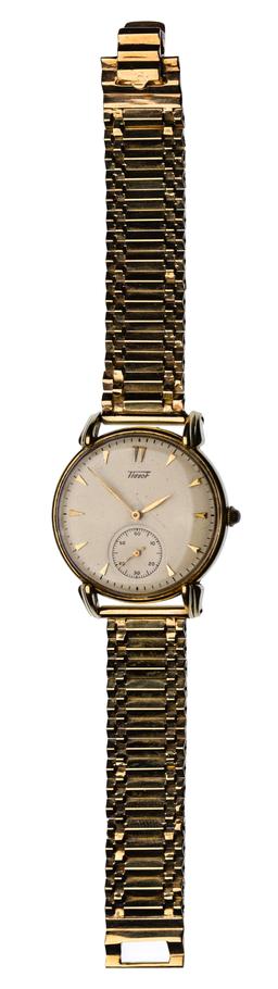 Tissot 14k Yellow Gold Case and Band Wristwatch