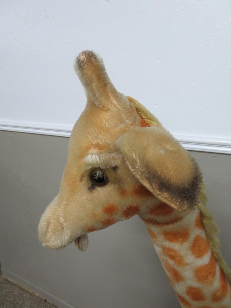 57" Steiff Studio Giraffe with button ear tag