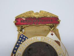 1903 GAR 37th National Encampment medal, San Francisco, bear head