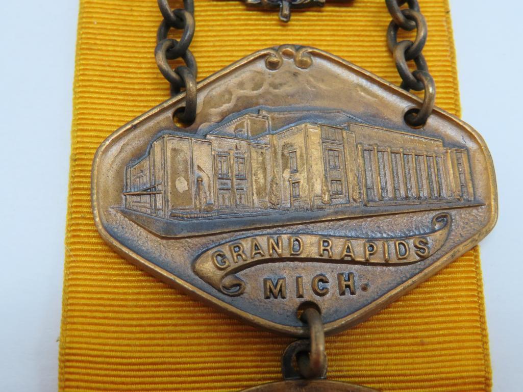 1935 GAR ribbon, Grand Rapids, Michigan, 7", representative