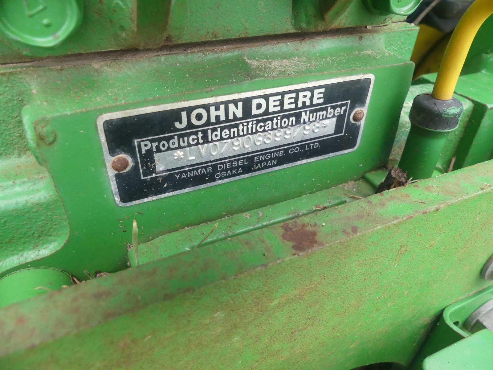 John Deere 790 MFWD Tractor, s/n LV0790G399798: Front Weights, 3PH, Drawbar