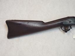US SPRINGFIELD MODEL 1873 RIFLE, MISSING HAMMER, W/ CLEANING ROD, AND BARRE
