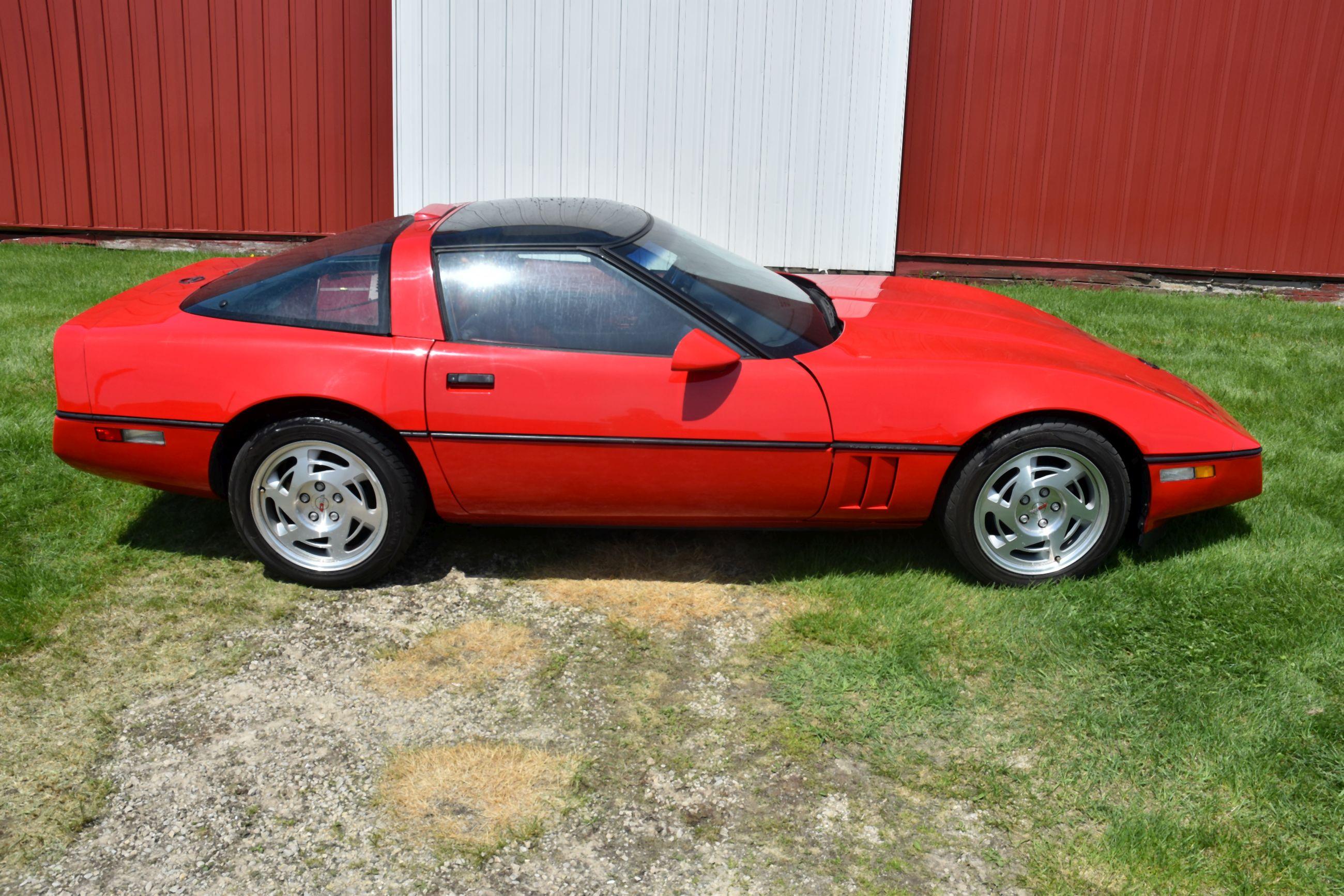 1990 Chevrolet Corvette, 43,937 Miles, Removable Glass Top, Leather, Auto, Loaded, Very Clean, VIN: