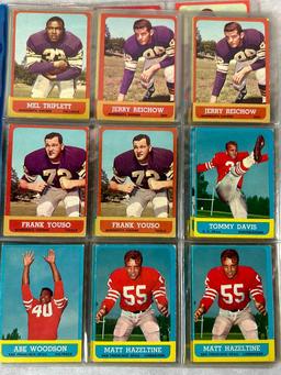 (57) 1963 Topps Football Cards