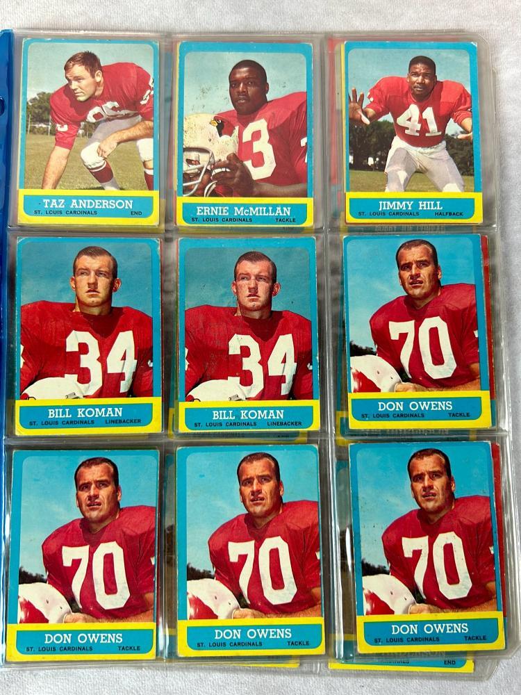 (57) 1963 Topps Football Cards
