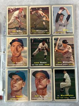 (87) 1957 Topps Baseball Low Series - Nice!
