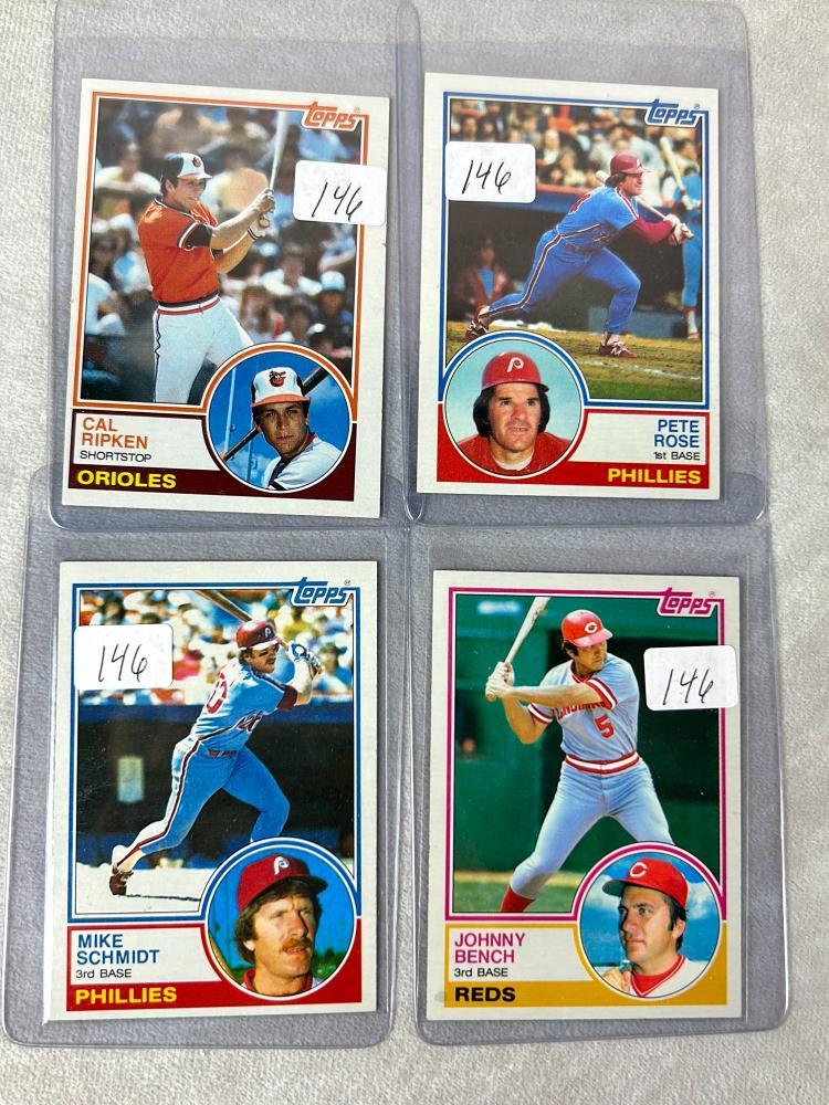 Approx. 600 1983 Topps Baseball with Stars