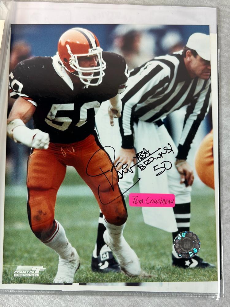 (12) Browns Signed 8 X 10 Photos