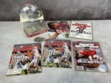 Archie Griffin & Brothers Signed Mini Helmet, Archie SI Magazine, OSU Belt Buckle & Autos & More