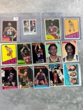 (14) 1970's & 80's Basketball Star Cards - Hall of Famers