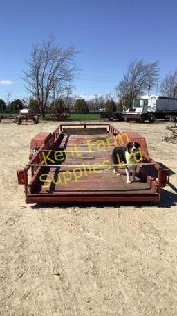 24' TANDEM TRAILER WITH TIE DOWN STRAPES