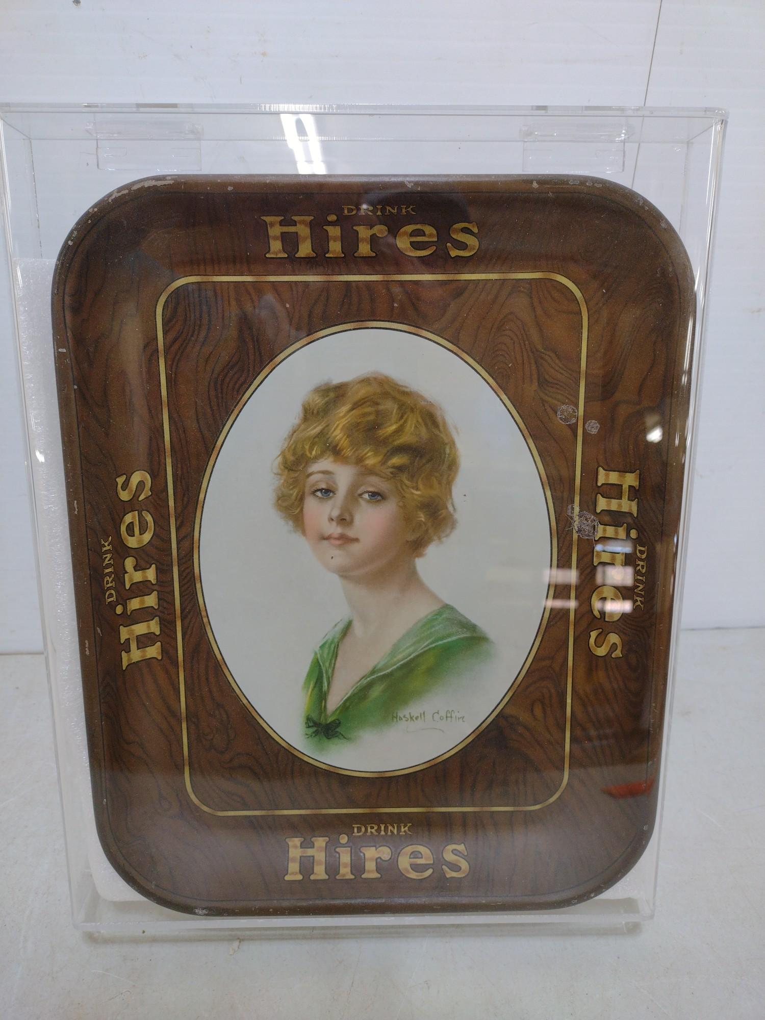 1920 Drink Hires Root Beer Advertising Tray Art by W. Haskell Coffin