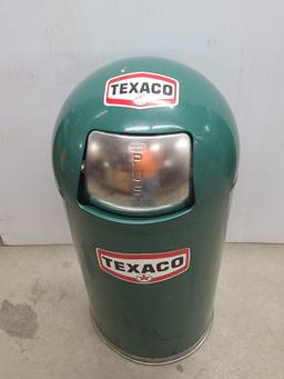 Texaco Labeled Trash Can