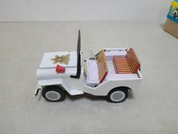 TN Battery Op Police Patrol Jeep Toy In Box