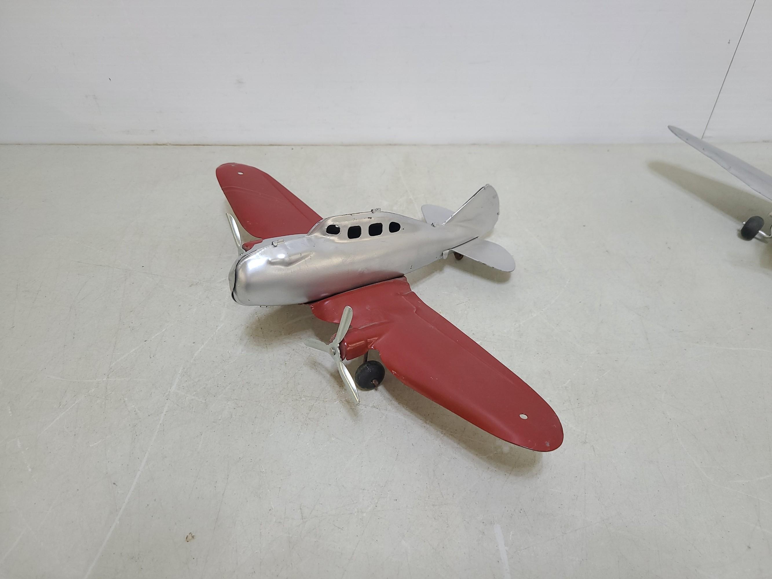 2 Marx Pressed Steel Toy Planes
