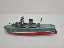 SAN US Military P5701 Wind Up Friction Toy Boat