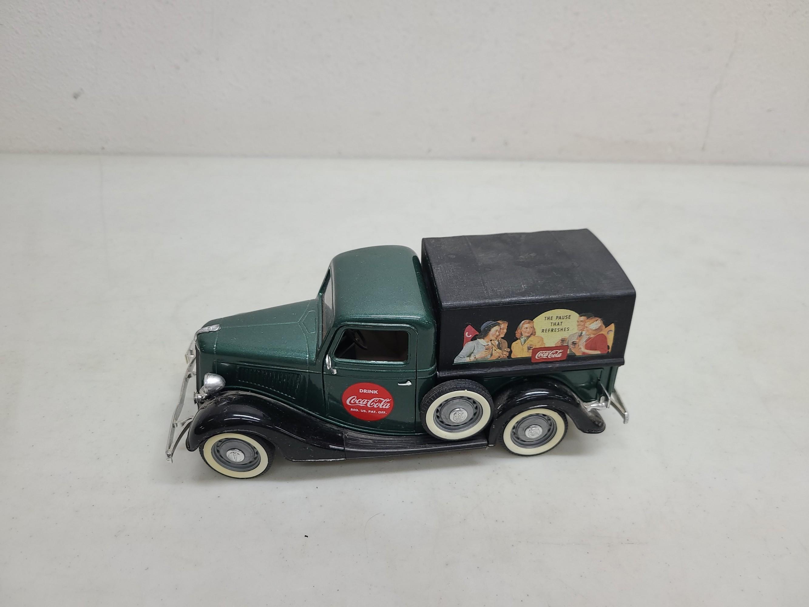 2 Coca-Cola Die Cast Toy Trucks. 1 Danbury Mint